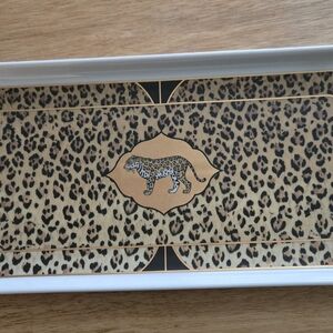 Leopard Print Decorative Tray